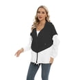 thumbnail image 3 of PENGXIANG Liquidation! Veste Fine de Printemps pour Femmes Mode Veste Imperméable Coupe-Vent Extérieur Noir 2TG, 3 of 9