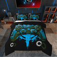 thumbnail image 1 of Erosebridal Video Gaming Bedding King Comforter Set,Blue Gamepad Comforter Sets King Size,Gamer Decoration,Reversible,Microfiber,3 Pieces, 1 of 8