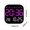 thumbnail image 1 of Horloge Murale à DEL, Horloge Murale Numérique Horloge Multifonctionnelle à DEL Horloge Électronique pour Salon Horloge Murale Fraîche Peut Être Suspendue Ou Posée Horloge Horloge Murale Numérique, Horloge Murale Moderne, Horloge Murale à DEL, 1 of 2