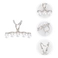 thumbnail image 3 of 1Pc Simple Pearl Ear Clip Chic Ear Clip Fashionable Earring Female Earring, 3 of 8