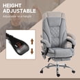 thumbnail image 4 of CoSoTower Massage Office Chair, Reclining Computer Chair with Adjustable Height and Footrest, Grey, 4 of 7
