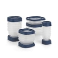thumbnail image 4 of Rubbermaid EasyFindLids Vented Food Storage Containers, Set of 18 (36 Pieces Total), Insignia Blue, 4 of 9