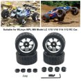 thumbnail image 3 of maskred Alloy Rims Wheel Tires Hub Adapter For WLtoys 1/12 1/14 1/18 LC 1/14 Easy Purple 1Set, 3 of 6