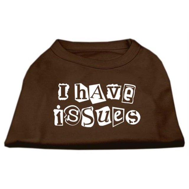 J'ai des Problèmes de Sérigraphie Chien Chemise Brun XXL (18)