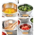 thumbnail image 3 of Cooking Utensils Pro Set in Stainless Steel Thickened Large Basin -Functional Dishwashing and Egg Beater Plate Fruit Plate Birdbath Soup Basin Graduated Wash Basin for Kitchen, 3 of 7