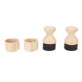 thumbnail image 2 of Oil Wax Applicator, Ergonomic Handle Oil Applicator Scrub Brush Set  for Utensil Care, 2 of 7