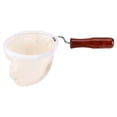 thumbnail image 3 of Coffee Filter Wooden Handle Coffee Filter Hand Pour Trainer Reuabe Filter Bag Flannel Strainer Bag Wood Straining Bag Filtered, 3 of 8