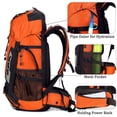 thumbnail image 3 of 60L Travel Hiking Camping Backpack with Rain Cover,Backpack Water Resistant,Climbing Backpack for Men Women, 3 of 12