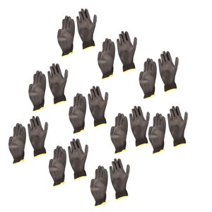 10 Paires PU Gants de sécurité enduits Gants pour le travail de la preuve statique Gants en nylon Gants du travail de mécanicien Gant de tricot sans couture