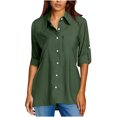 thumbnail image 1 of BLVB Chemise Boutonnée pour Femme avec Protection Solaire UV Upf 50+ à Manches Longues, Extérieur, Fraîche, Séchage Rapide, Pêche, Randonnée, Voyage, 1 of 7