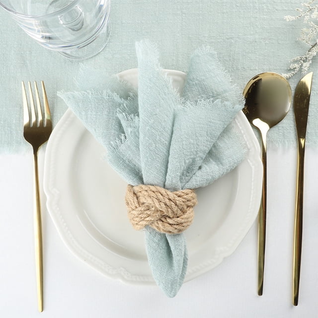 Napperon à Franges en Tissu, Bouche Plissée, Tissu Occidental, Napperons de Table en Lin