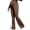 Coffee, variant on High Waist Leggings, Solid Color Support Belly Strap High Waist Slim Flared Long, Maternity Yoga Pants