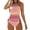 K-Pink, variant on Kcodviy Women's Swimwear Tankini 2 Women Swim Shorts and Bikini Top Piece Normal Swimsuit Backless Swim Top 2 Piece Printing Adjustable Print Color Padded Strap Bathing Suits Vacation Beach Wear
