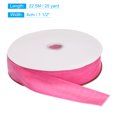 thumbnail image 2 of Unique Bargains Velvet Ribbon 1 1/2 Inch x 25 Yard Single Face Spool Silky DIY Crafts Gift Wrapping Bow Decoration Pink, 2 of 5