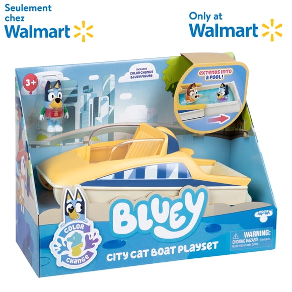 Bateau à moteur Bluey's à changement de couleur - Exclusivité Walmart