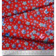 thumbnail image 3 of Soimoi Moss Georgette Fabric Butterfly & Flower Print Fabric by the Yard 42 Inch Wide, 3 of 3