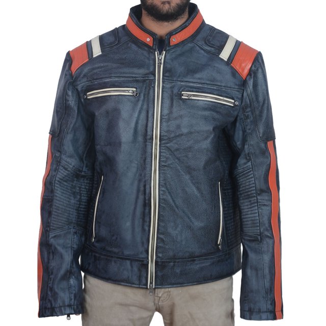 Classyak Men's Fashion Real Leather New Style Jacket