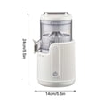 thumbnail image 3 of Rechargeable Masticating Juicer, Portable Electric Citrus Juicer Machine, USB Rechargeable Slow Cold Press Squeezer for Orange, Lemon, and Fruits, Leakproof Spout for Home and Outdoor Use, 3 of 9