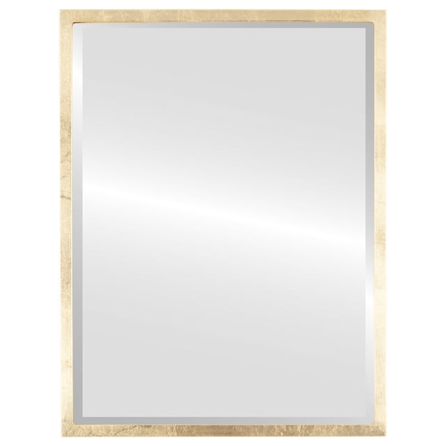 London Framed Rectangle Mirror - Gold Leaf - 21" x 25"