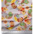 thumbnail image 1 of Soimoi Poly Georgette Fabric Artistic Paisley Decor Fabric Printed Yard 52 Inch Wide, 1 of 3