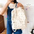 thumbnail image 2 of Fashion Floral Backpack Large Capacity Student Shoulder School Bag (A), 2 of 9