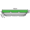 thumbnail image 1 of UV-resistant Swing Cover Replacement Canopy Cover For Garden Yard Waterproof And UV-resistant For 3-seater Swing, 1 of 7