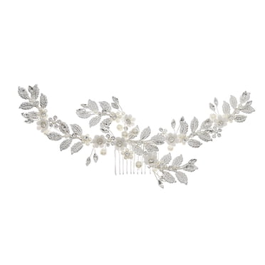 CEHVOM Accessoires de Cheveux en Alliage Cristal pour Mariage, Peigne à Cheveux Perle, Épingle à Cheveux, Fer à Cheveux