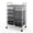 Silver, Mixed Black, variant on Gymax 15 Drawer Rolling Storage Cart Opaque Multicolor Drawers Home Organizer Mixed Black