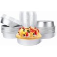 thumbnail image 1 of Mini Ramekins with Lids oz Disposable Aluminum Foil Cake Baking Tins Pans Creme Brulee Tart Pie Tins Silver Small Individual Round Containers Oven for Baking, 1 of 7