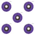 thumbnail image 3 of QualitChoice Sanding Wheel Polishing Paint Rust Grinding Inner Hole Tools for Angle Grinder Wood Metal Buffing Car Accessories #115 purple 5Set, 3 of 6