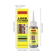thumbnail image 3 of Apmemiss Clearance Graphite Lock Cylinder Lubricant Spray Dry Powder Lock Key Antirust Maintenance Multi-purpose Lubrication Tool, 3 of 9