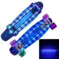 thumbnail image 1 of VONKY 22 Inches Four-wheel Mini Skateboard LED Flashing Skateboard Retro Skateboard No.1, 1 of 1
