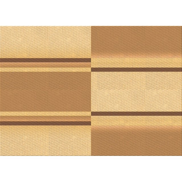 Ahgly Company Machine Washable Indoor Rectangle Transitional Chrome Gold Yellow Area Rugs, 8' x 10'
