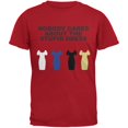 thumbnail image 1 of Nobody Cares About The Stupid Dress Red Adult T-Shirt, 1 of 1