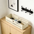 thumbnail image 1 of Boîte de Rangement Rétractable pour Armoire de Cuisine, Bac en Plastique à Angle Droit Ajustable avec Poignées pour Collations, Assaisonnements, Organisation de la Maison et du Garde-Manger, 1 of 7