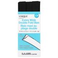 thumbnail image 3 of UNIQUE Extra-Wide Double-Fold Bias Tape, 15 mm (0.59 in) × 2.75 m (3.01 yd), Polyester-Cotton, Black, 3 of 3