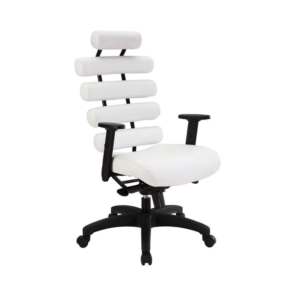 Argo Office Chair Swivel made of Faux Leather cushion rolls along the back
