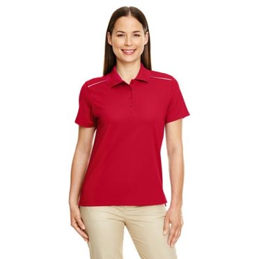 Ash City - Polo Piqué de Performance Radiant Core 365 pour Femmes avec Passepoil Réfléchissant
