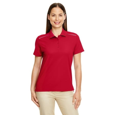 Ash City - Core 365 Ladies' Radiant Performance Piqué Polo with Reflective Piping