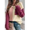 thumbnail image 4 of FOLUNSI Chandail Chic Rose Tan - Épaule Tombante, Chaleur Douillette!, 4 of 8