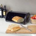 thumbnail image 1 of Roll Up Lid Steel Bread Box, Black, 1 of 6