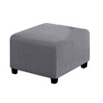thumbnail image 1 of relayinert Stretch Ottoman Cover High Elastic Skin Friendly And Breathable Easy To Install Fine Workmanship light grey S, 1 of 6