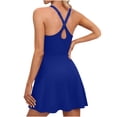 thumbnail image 1 of Combinaison d'Entraînement pour Femmes, Robe de Tennis une Pièce, Short, Tennis, Gym, Combinaisons Athlétiques pour Femmes Été, 1 of 7