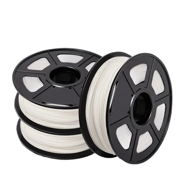 3 Rouleaux de Filament 3D en PLA 1 kg 1,75 mm ± 0,02 mm, Filament d'Impression 3D Enroulé Soigneusement, Emballage sous Vide, Facile à Utiliser