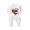White, variant on Lovzfmll Jumpsuit for Toddler Boys Girls, Valentine Love Heart Print Snap Onesie, Long Sleeve Fun Holiday Pajamas, Cozy Loungewear for Party for 9-12 Months
