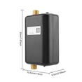 thumbnail image 4 of Chauffe-eau Instantané Mini 3800W Sans Réservoir Chauffe-Eau Électrique Instantané Chauffage d'Eau Instantané Douche, 4 of 6