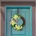 thumbnail image 4 of Langgg Front Door Wreath Decorative Artificial Flower decor spring for Window Hanging Decor, 4 of 9