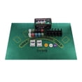 thumbnail image 1 of 200 Poker Game Texas Hold'em Set Gaming Mat Chips Family Games Gift 2 Decks Playing Card Tin Box, 1 of 9