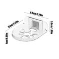 thumbnail image 3 of Meitianfacai Easy To Install Security Camera Wall Mount No Drilling Required Home Monitor Bracket For Security Camera Kid Monitor Mini Speaker Placement, Clear, 3 of 6