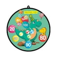 thumbnail image 1 of as show Kids Dart Board Set With Hook And Loop Axe Throwing Toy, Indoor Outdoor Fun, Safe Foam Axes, Score Tracking Game, 1 of 2